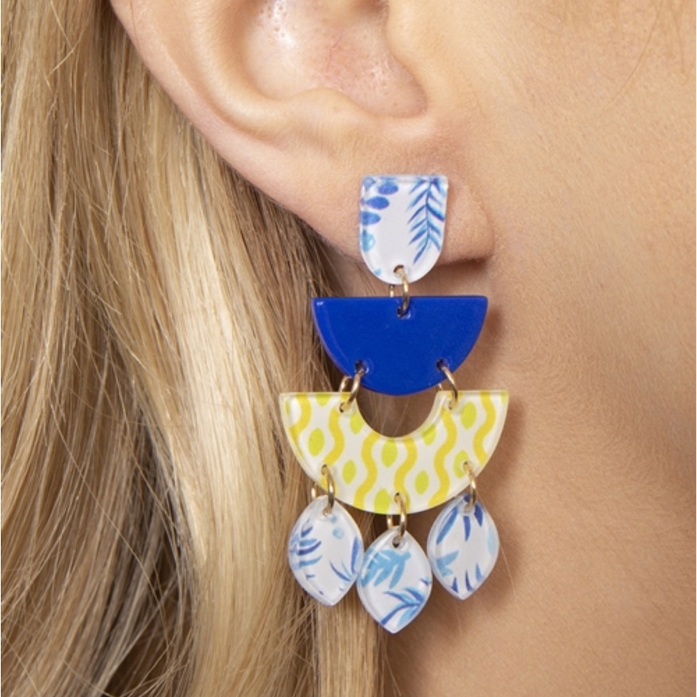 SANTORINI EARRINGS - Picture 2 of 2
